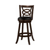 Coaster Calecita Swivel Bar Stools with Upholstered Seat Cappuccino (Set of 2) Model 101930